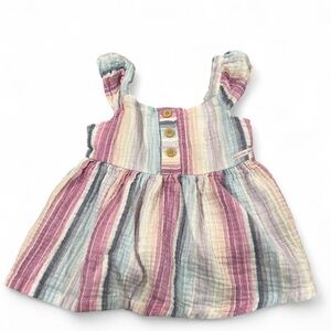 Calvin Klein Jeans Pastel Striped Dress